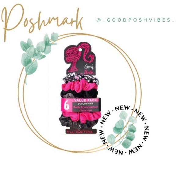 🍒2/$28 or 3/$38🍒 💕 Limited Edition - Barbie 6 Pack Scrunchies 💕 - Picture 1 of 6